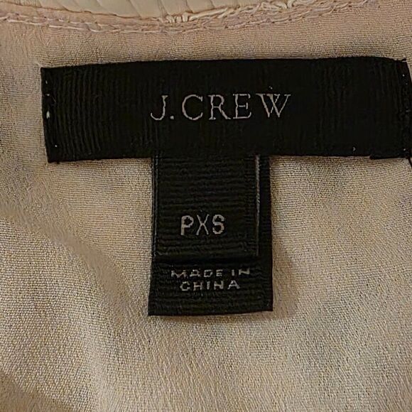 J. Crew Ruffle Neck Lace Tank Top Sz PXS - Picture 8 of 8